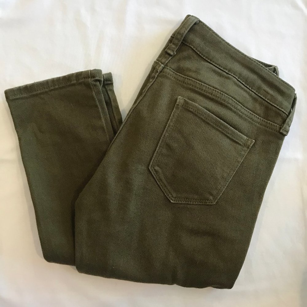 Olive Green Skinny Arizona Jeans
